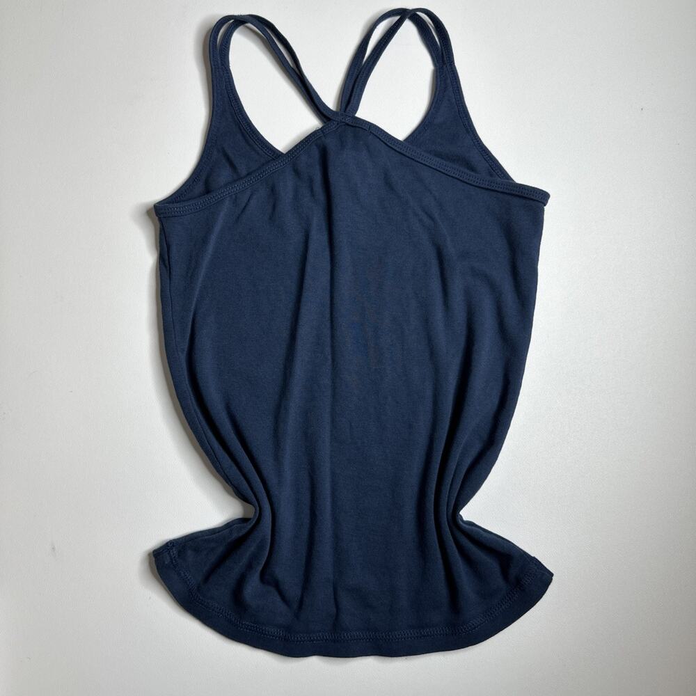 Vintage Abercrombie & Fitch Blue Tank Top Womens Medium Pink Moose Logo Y2K - Picture 5 of 9
